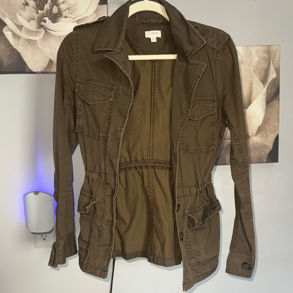 J. Crew Olive Utility Jacket